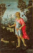 JACOPO del SELLAIO Saint John the Baptist oil on canvas